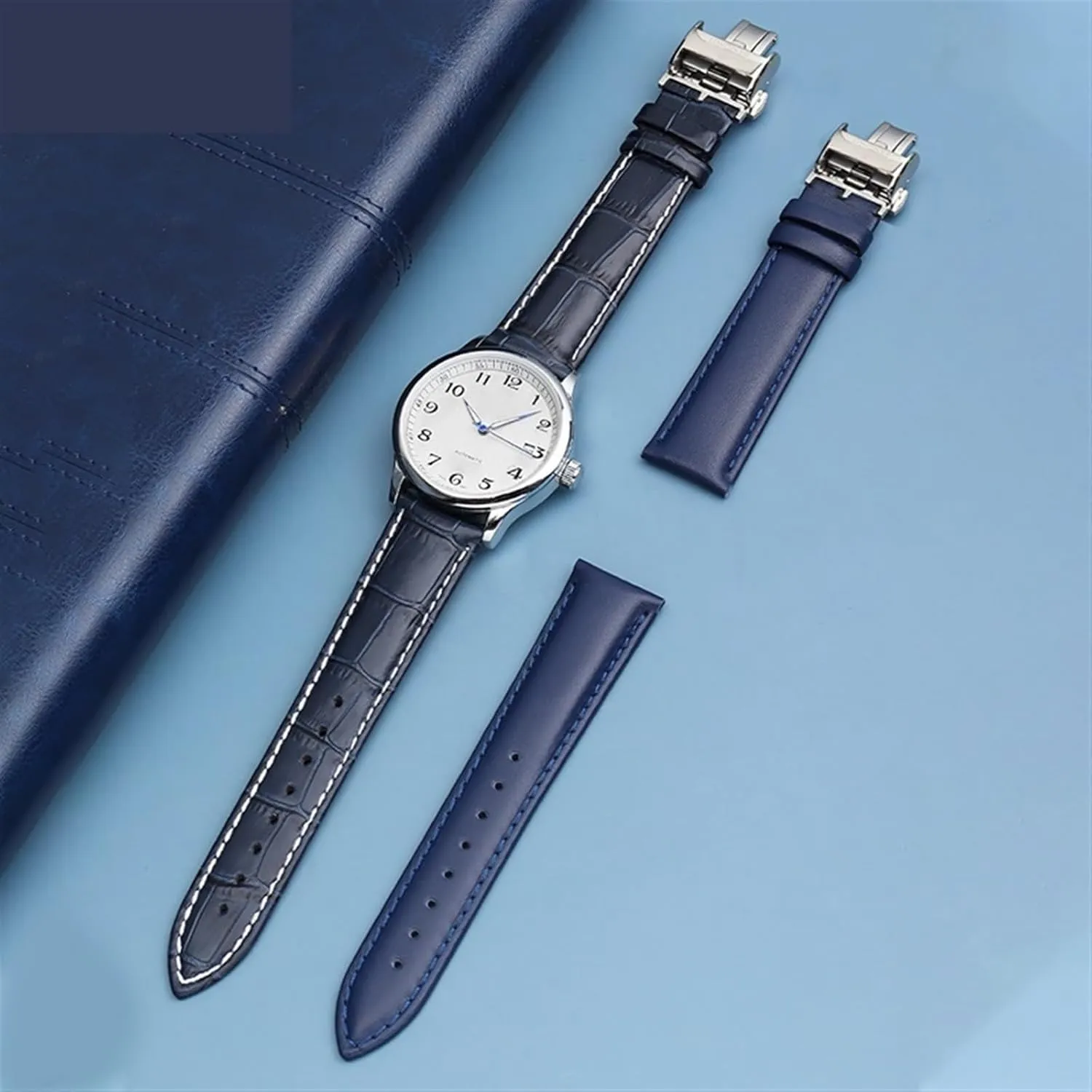 Cowhide adversely topographically thwart Wristwatches Band 19mm 20mm 21mm 22mm Genuine Leather Watch Strap,For L29094920 Watch Replace 