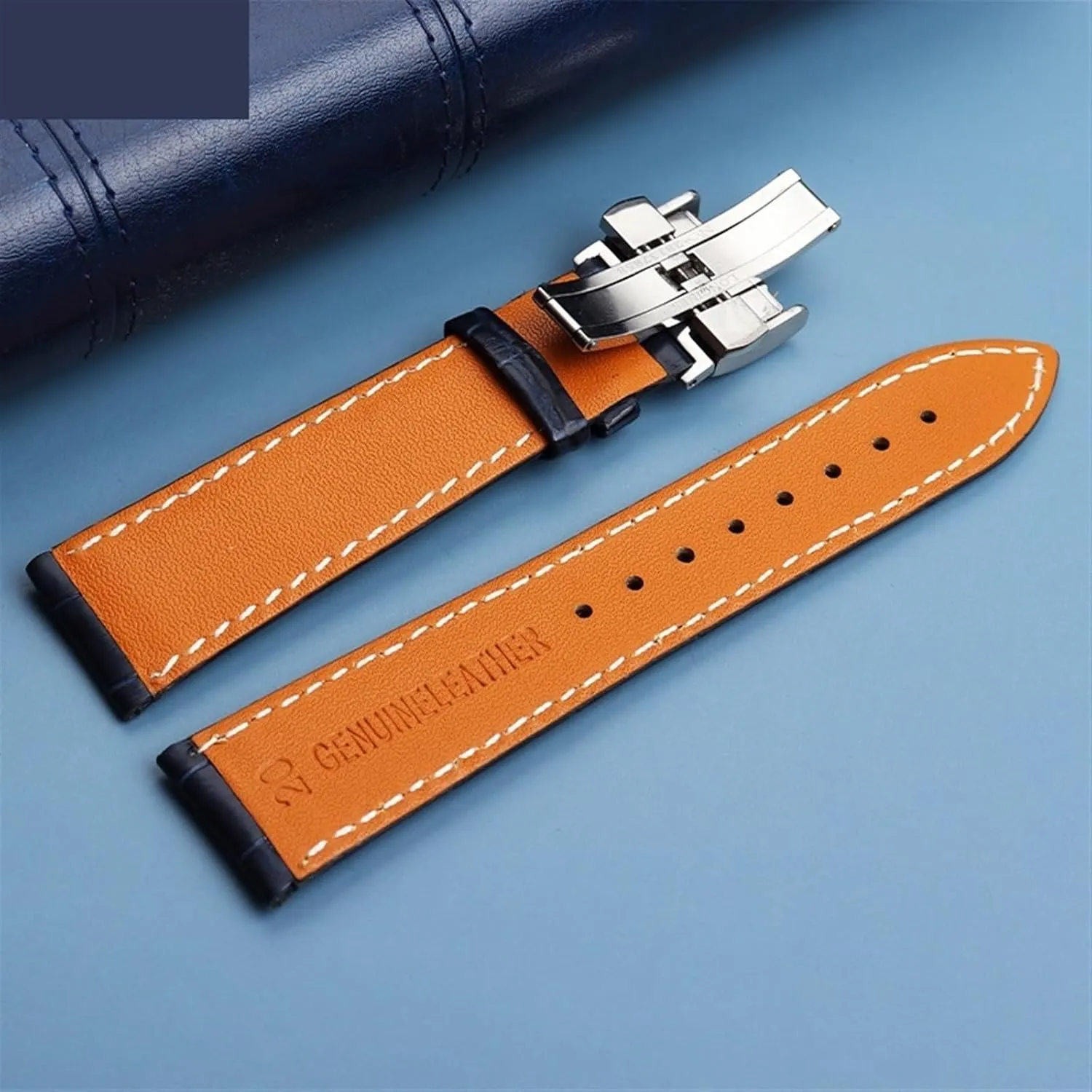 Cowhide adversely topographically thwart Wristwatches Band 19mm 20mm 21mm 22mm Genuine Leather Watch Strap,For L29094920 Watch Replace 