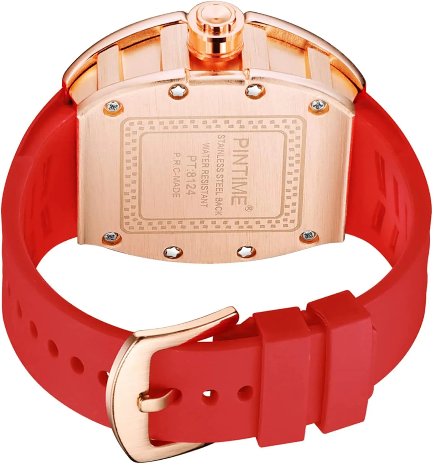 Creative culminate chronicle far-fetched remodel license Wristwatch Gosasa Mens Fashion Diamond Watch Silicone Strap Quartz Waterproof Analog Display Crystal Male Luxury 