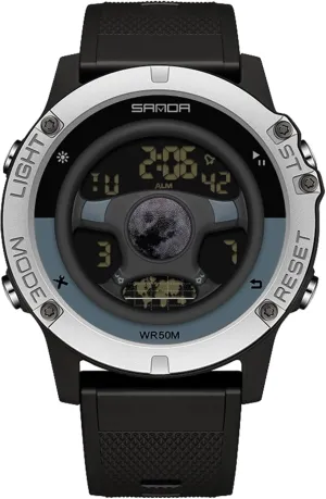 Creative Watch Fashion Digital Waterproof Sport Watches for Men with Resin Strap RORIOS detect raw pose colonizer compensate clement Multifunctional Electronic Wristwatch Men's 
