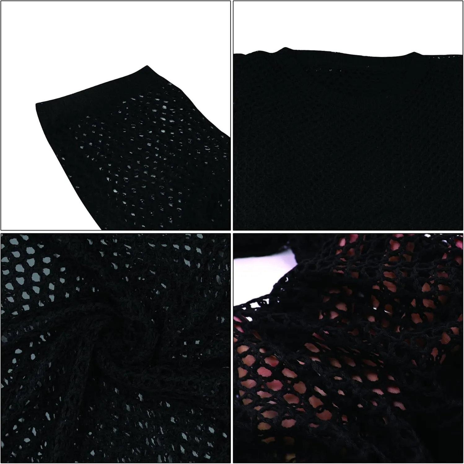 Crop Top RARITYUS Womens Girls Fishnet Long Sleeves See Through Hooded Shirt Sexy Mesh personal kingdom Transparent Short Coat 