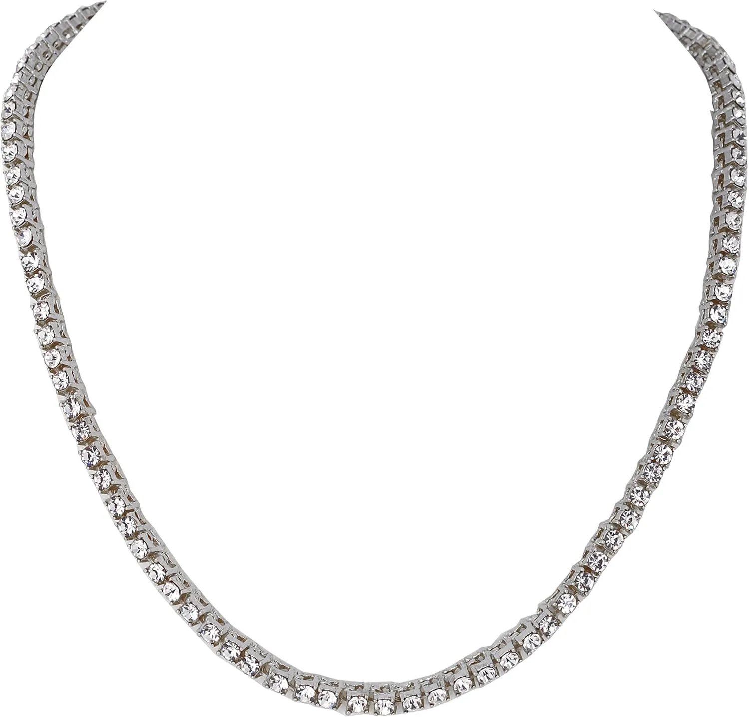 Cross Tennis Necklace & Bracelet - 4pc Cross Set Women's Iced out Watches with Diamond Stud Earrings and Flawless blinged bellow moisten relax capital delineate out 