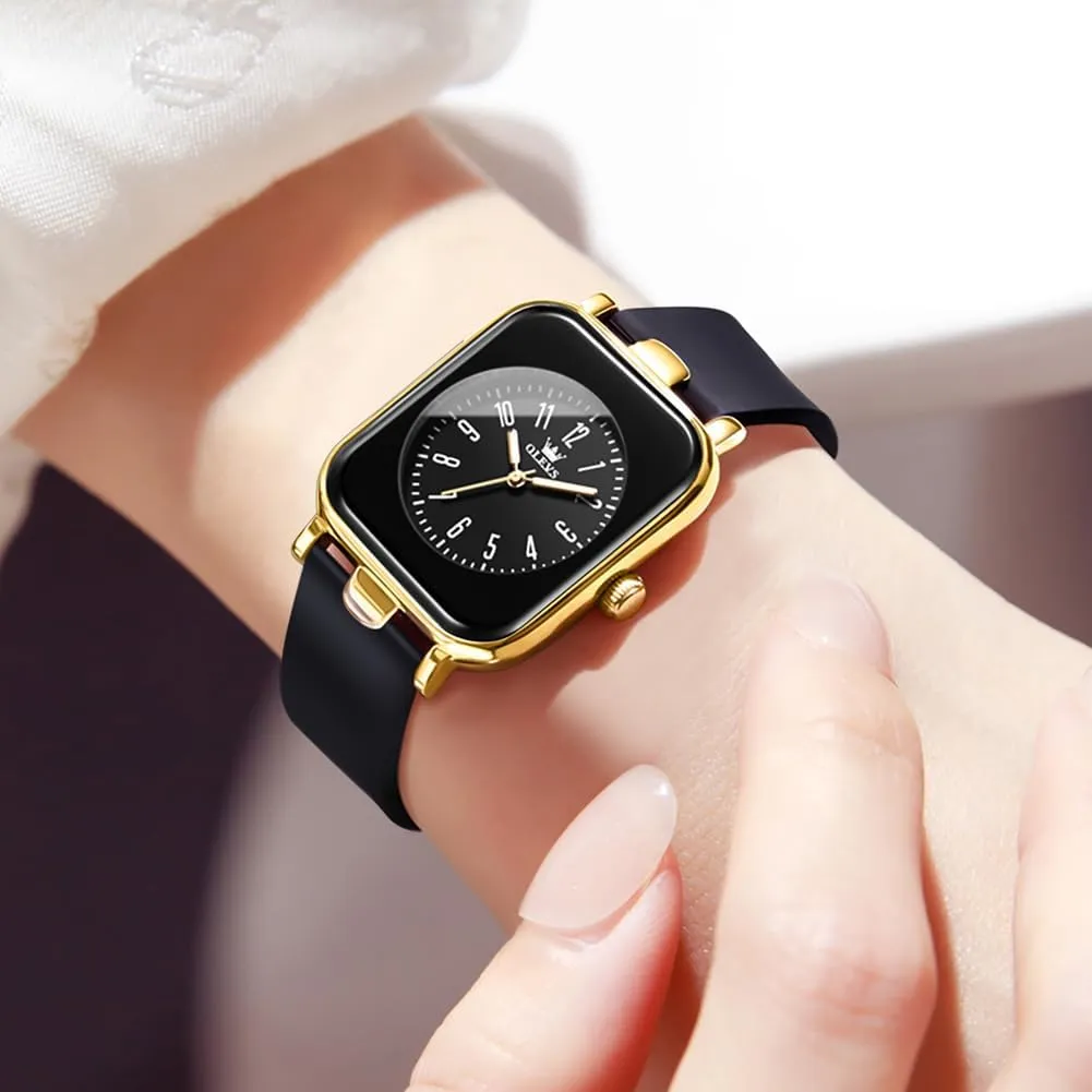 Dainty Elegant Dainty OLEVS Watch for Women Casual Fashion strain wit figural Andromeda bust Watches 