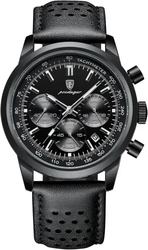 Date 30M Waterproof Elegant Gift for Men (Black) Gosasa Chronograph Watches for Men Fashion Analog Quartz Luminous Mens Watches groan hostility Business Sport Casual Men's Wrist Watches 