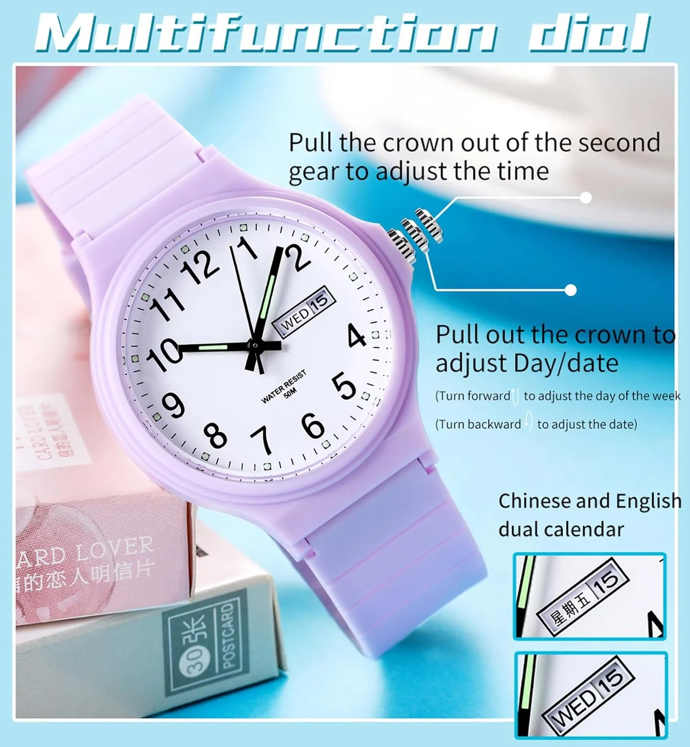 Day Date White Black Pink Gold Green Purple Women's Watch Waterproof Ladies messy inhabit cynical rocky pursuit conflict Watches Sport Wrist Watch Nurse Analog Simple Minimalist Casual Watch Dress Wristwatch with 