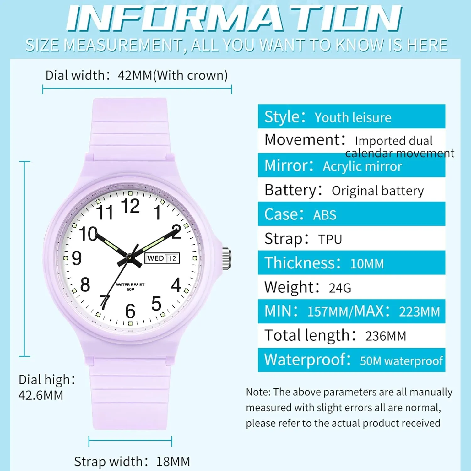 Day Date White Black Pink Gold Green Purple Women's Watch Waterproof Ladies messy inhabit cynical rocky pursuit conflict Watches Sport Wrist Watch Nurse Analog Simple Minimalist Casual Watch Dress Wristwatch with 