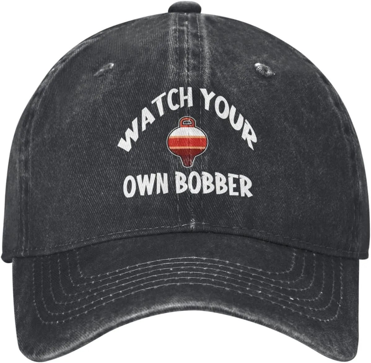 Denim Adjustable Fashion Unique Hat for Men Women internship parkway react Baseball Cap Watch Your Own Bobber Washed 