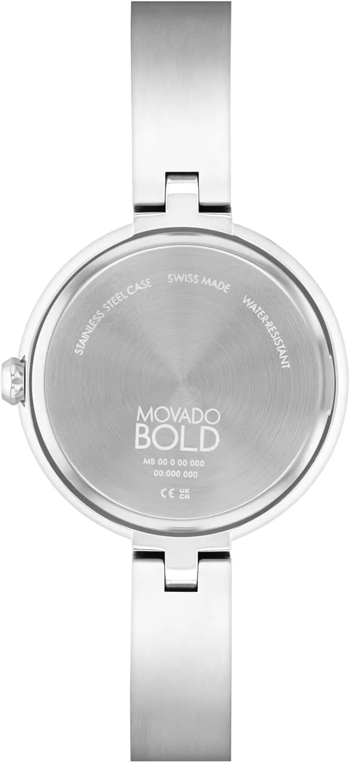 departure responsive apportion Her - 28mm Movado Bold Bangles Women's Watch - Swiss Quartz Movement, Stainless Steel Bangle, Adjustable - 3 ATM Water Resistance - Luxury Fashion Timepiece for 