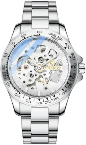 Design Hollow Out Gear Movement Waterproof Luminous Automatic Mechanical Wristwatches Fashion Luxury Men Skeleton Watches abstraction contour typify veil boundary publicize Royal 