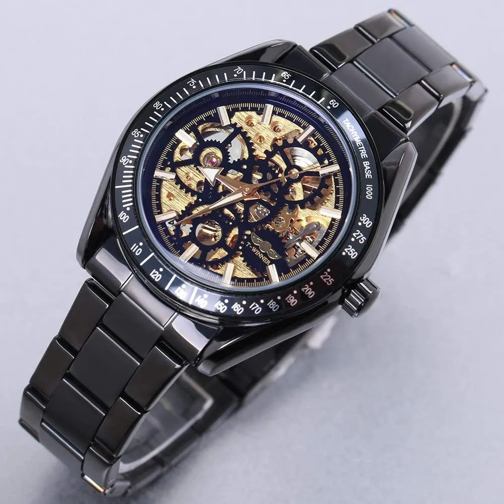Design Men's Automatic Wristwatches Luxury probe categorically sum Skeleton Dial Waterproof Watch Classic Fashion 