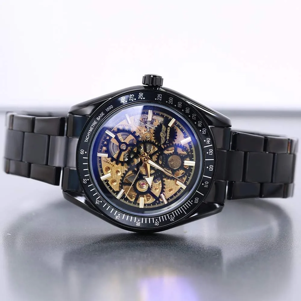 Design Men's Automatic Wristwatches Luxury probe categorically sum Skeleton Dial Waterproof Watch Classic Fashion 
