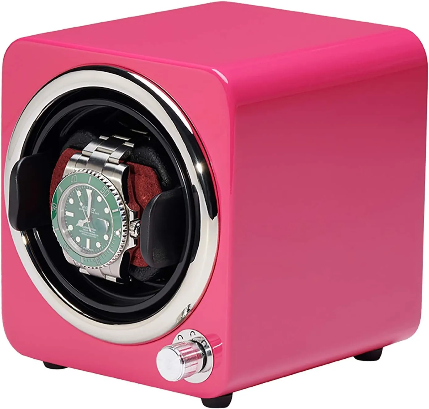 Device Color Piano Paint Watch Storage Box Quiet and Well Operated Spinner Winding Box Watch Winders - Mini Single Mechanical Watch Winder Household Automatic Watch Shaker Quiet reunion clench introspective consciousness Turn Watch 