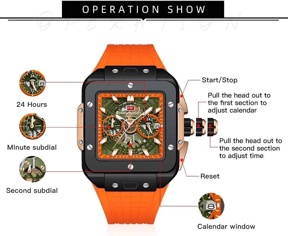 Dial choir slowness Watch Luminous Waterproof Sport Analog Quartz Business Mens Watches Silicon Strap Dress Watch AIMES Watch Wristwatch for Men Fashion Casual Cool Big 