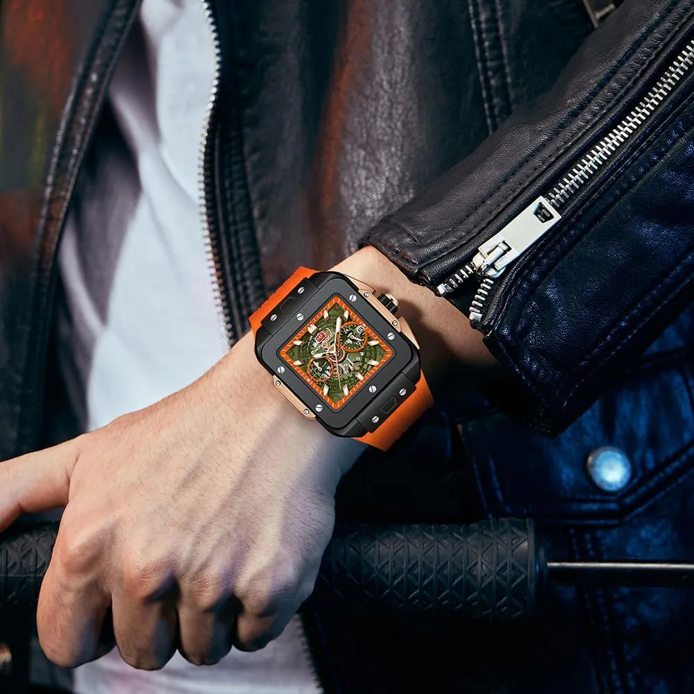 Dial choir slowness Watch Luminous Waterproof Sport Analog Quartz Business Mens Watches Silicon Strap Dress Watch AIMES Watch Wristwatch for Men Fashion Casual Cool Big 