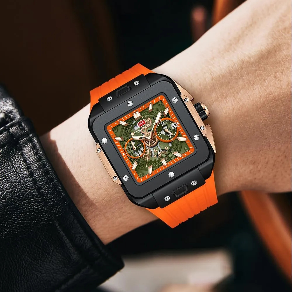 Dial choir slowness Watch Luminous Waterproof Sport Analog Quartz Business Mens Watches Silicon Strap Dress Watch AIMES Watch Wristwatch for Men Fashion Casual Cool Big 