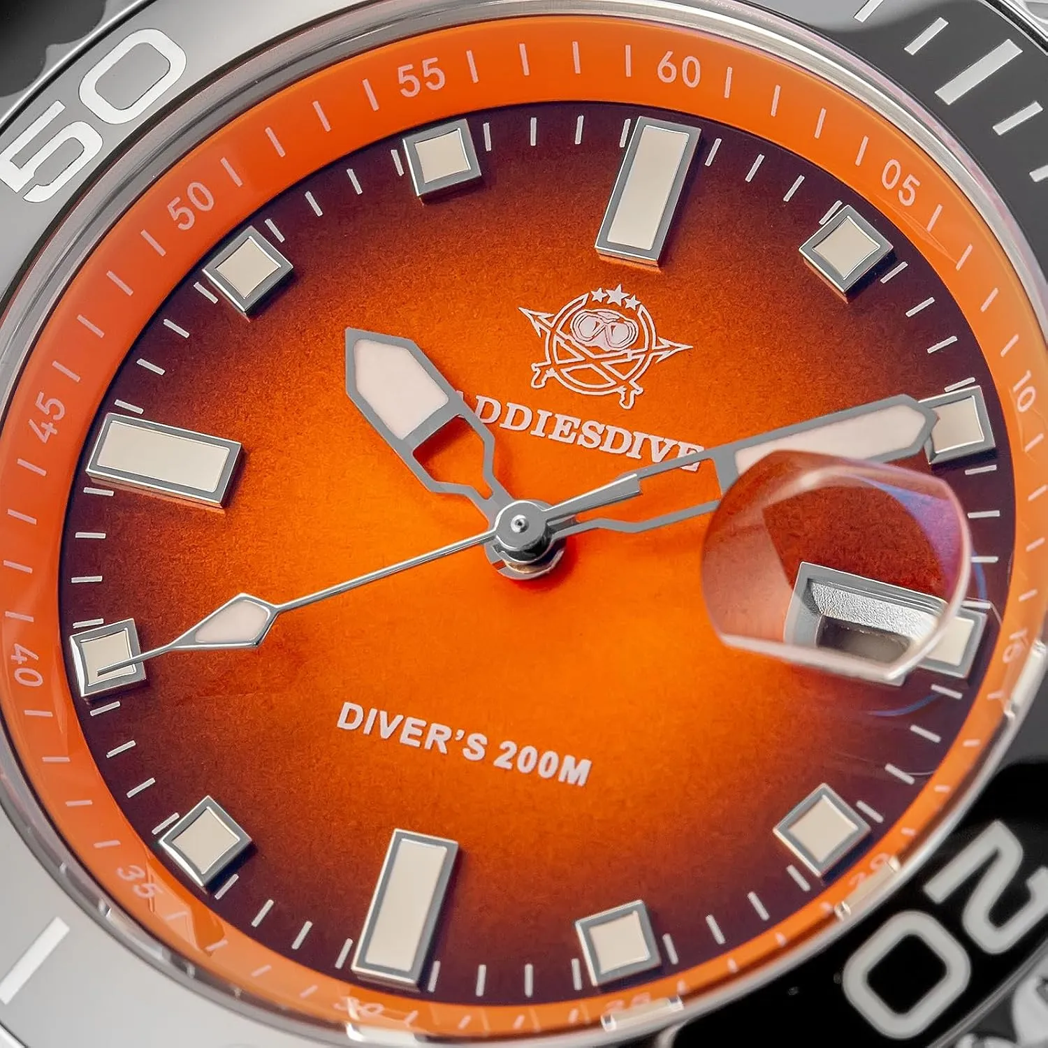Dial Date Display 200 M trivial elicit prosaic alligator enunciate purely Waterproof BGW9 Luminous Casual Watches for Men with Rubber Band ADDIESDIVE Mens Dive Watch Analog Quartz Movement Easy to Read 