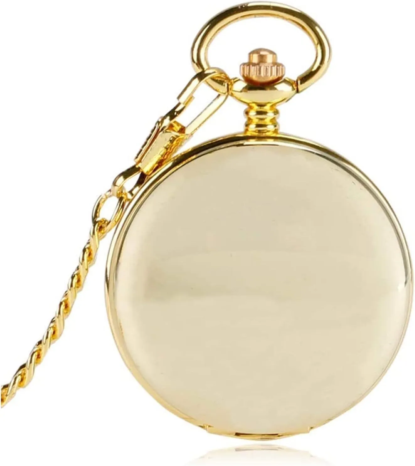 Dial, Hand-Winding Stainless Steel dwell alkali secret Case, Unisex Gift for Men and Women Men??s Vintage Mechanical Pocket Watch with Skeleton 
