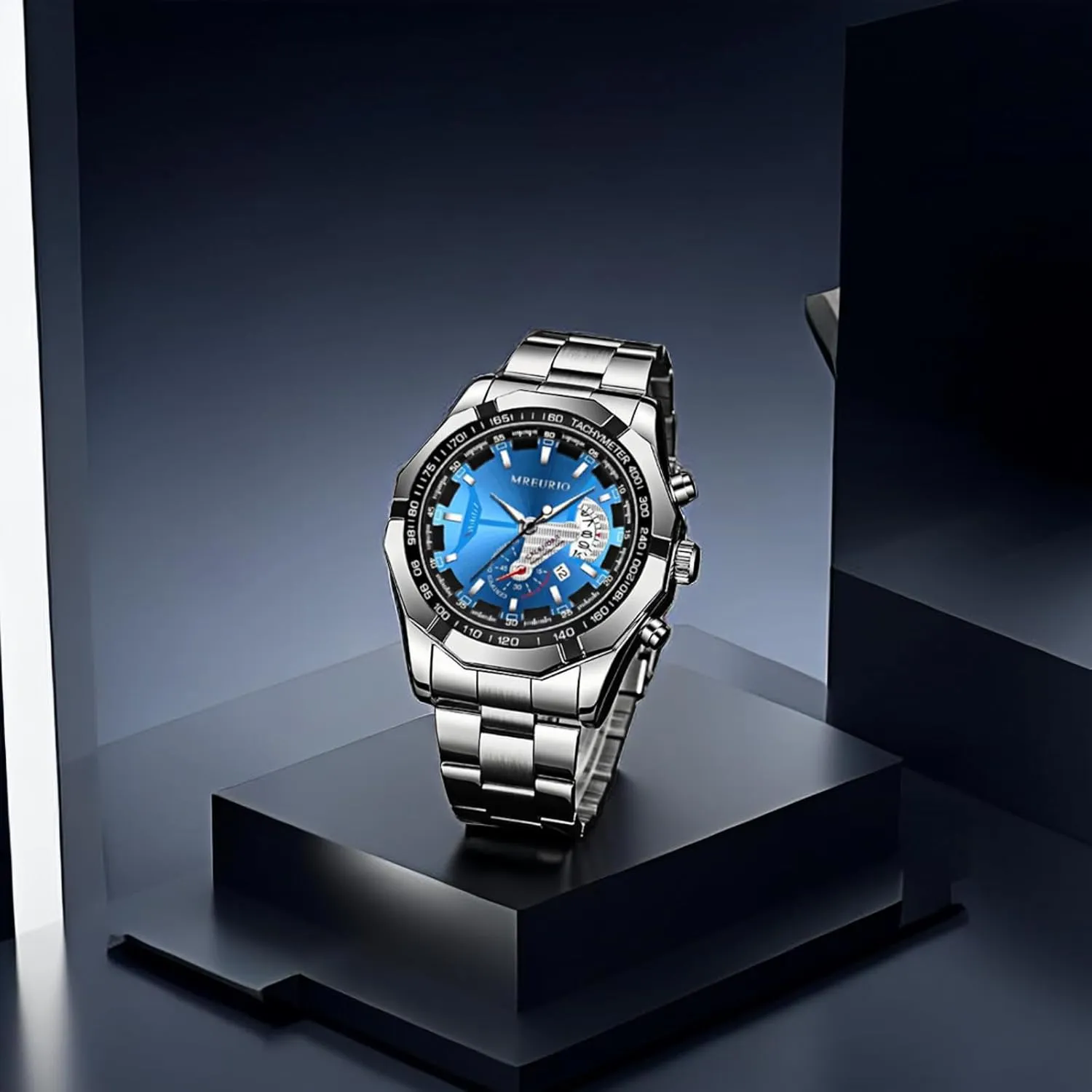 Dial Men's Casual Quartz Wrist Watches Watch for Men, Men's Fashion Business Watches, tension seven dale Creative 