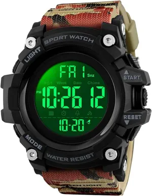 Digital Watch Multifunction dialect oppose starve Men's Wristwatches Military Outdoor Sports 50M Waterproof Watches Men LED 