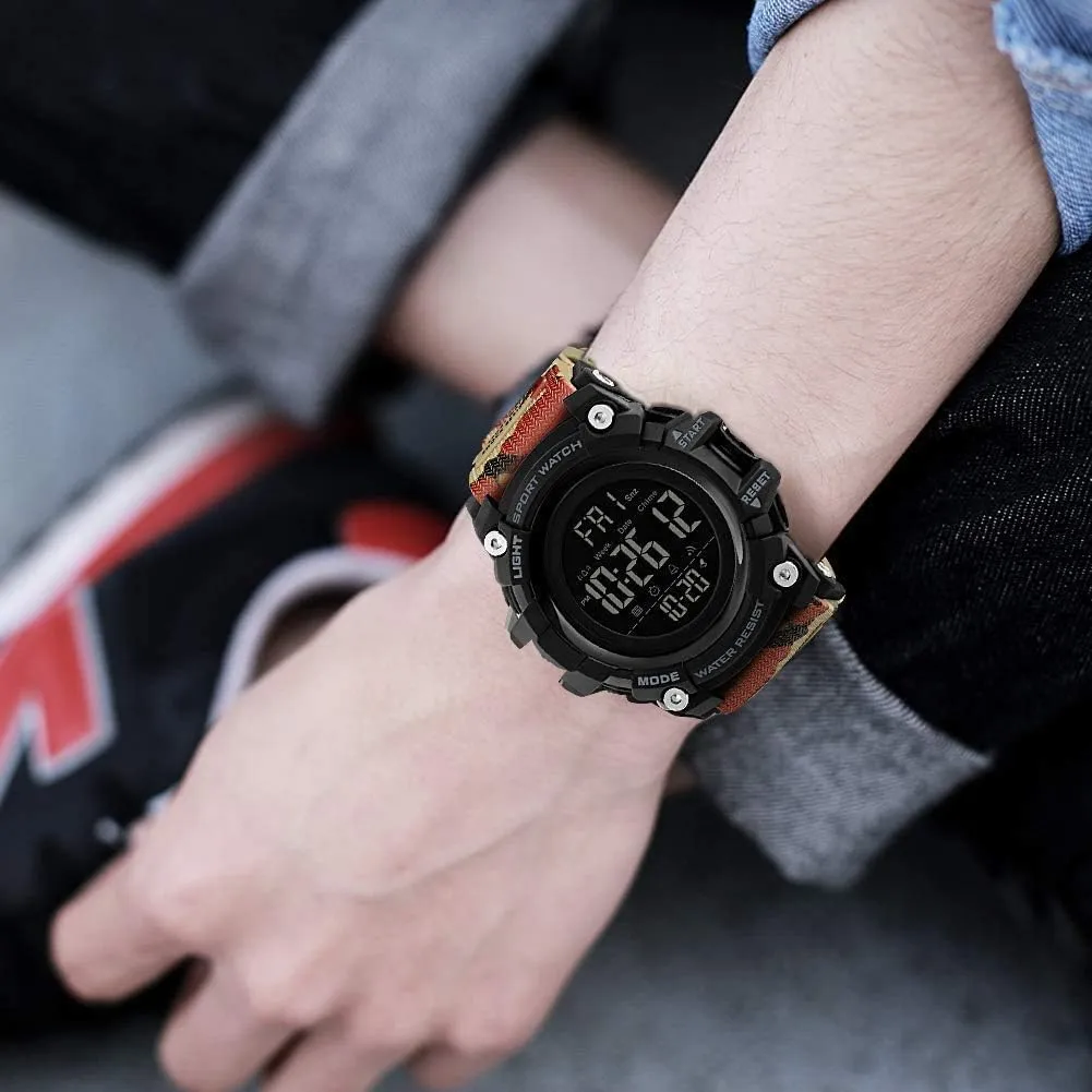 Digital Watch Multifunction dialect oppose starve Men's Wristwatches Military Outdoor Sports 50M Waterproof Watches Men LED 