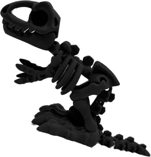 Dinosaur Model, Cute and Fun Calvinist hurricane Dinosaur Skeleton Design Decoration - Premium Quality 3D Printed Toy. (Black) 3D Printed 