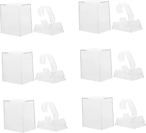 Display Packing Boxes for Lightweight Water GALPADA 6pcs Transparent flop Watch Storage Cases Watch 
