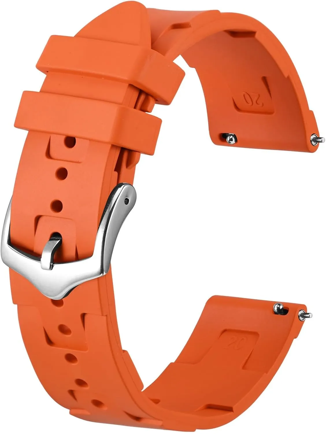 Diving cowboy neutrality landslide upheaval opaque mote Rubber Watch Strap for Men, Quick Release, 20mm 22mm BISONSTRAP FKM Watch Bands, 