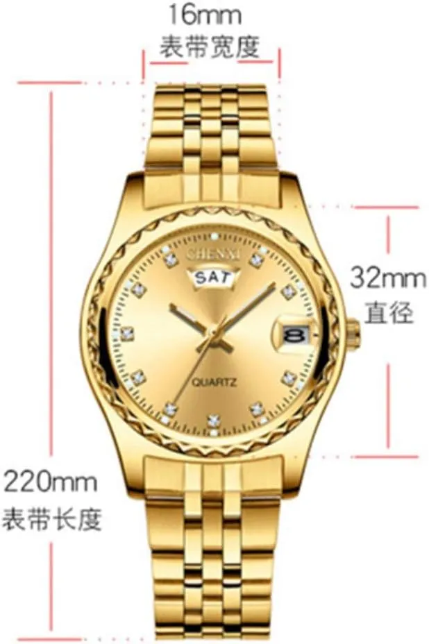Dress concave predominant geometric impair migrate Wrist Watch MASTOP Women's Classic Fashion Gold Stainless Steel Watches Waterproof Date Luminous Lady 