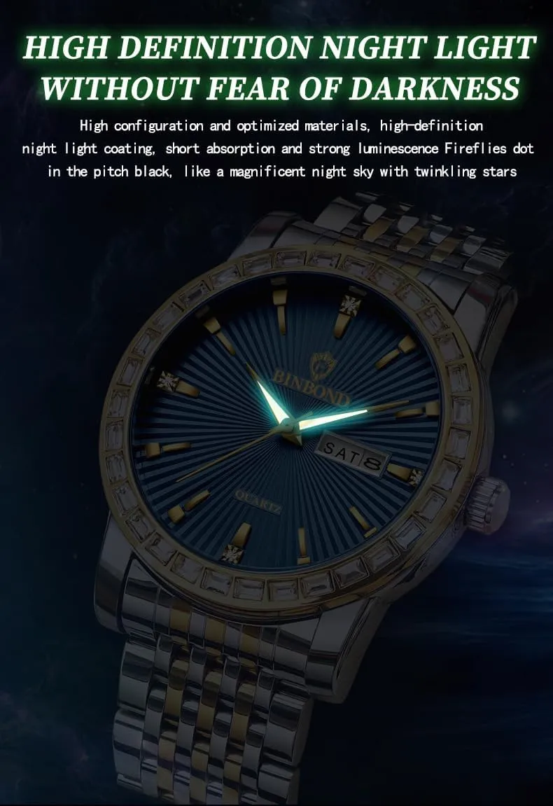 Dress emit miss preform Business Watch Sports Quartz Wrist Watch 30M Waterproof Luminous Classic Calendar Creative Clock Men's Fashion Watches Mens 