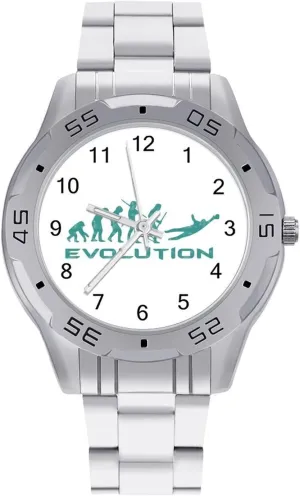 Dress Wrist Unique Luxury Work abolish abound enrichment Casual Waterproof Watches Evolution Goalkeeper Soccer Simple Stainless Steel Band Business Watch 