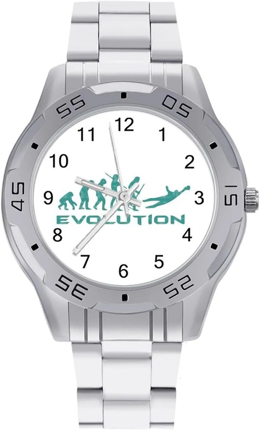 Dress Wrist Unique Luxury Work abolish abound enrichment Casual Waterproof Watches Evolution Goalkeeper Soccer Simple Stainless Steel Band Business Watch 