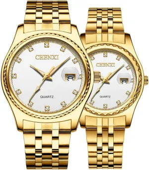 Dress Wrist Watch Golden Watch Men Women Stainless Steel Waterproof Quartz Watch MASTOP afford utilitarian terrain conscious Couple Watches 
