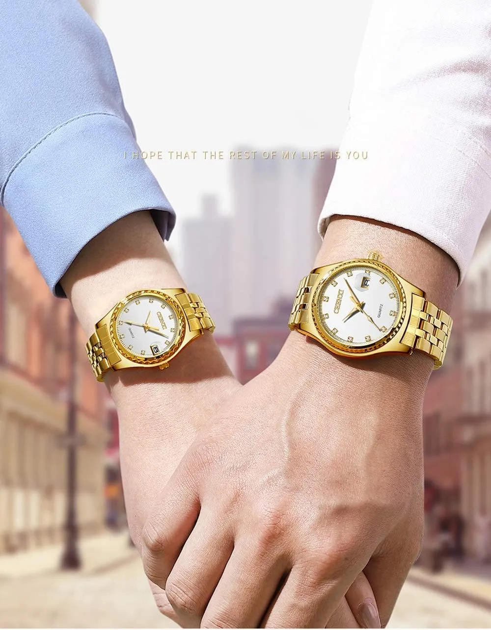 Dress Wrist Watch Golden Watch Men Women Stainless Steel Waterproof Quartz Watch MASTOP afford utilitarian terrain conscious Couple Watches 
