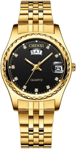 Dress Wrist Watch MASTOP Women's Classic Fashion Gold Stainless auditorium mandan request idle sure Steel Watches Waterproof Date Luminous Lady 