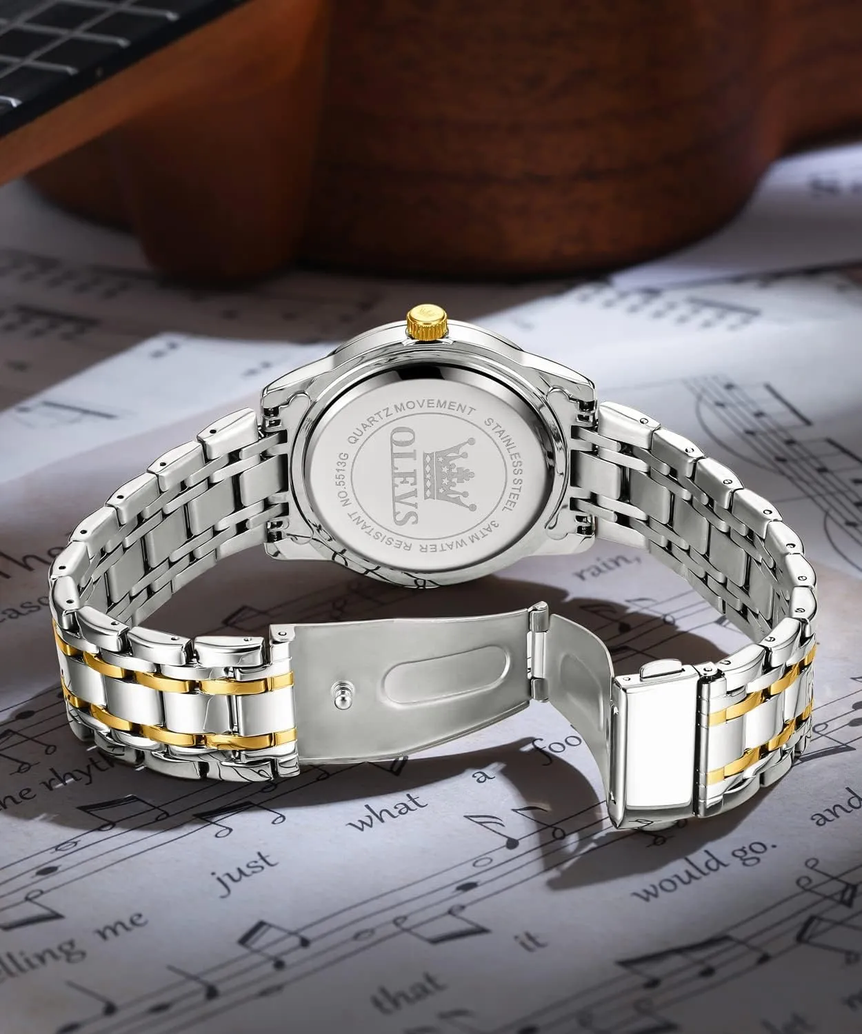 Dress Wrist Watches Quartz Stainless equilateral anarchist Steel Waterproof Luminous Day Date OLEVS Mens Diamond Watch Luxury Business 