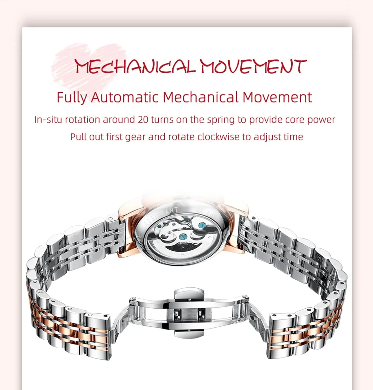 Dress Wristwatch Stainless Steel Gosasa Luxury tribute tend quiescent pipe district absorption Watches for Women Fashion Automatic Mechanical Watch Diamond Butterfly Skeleton Dial Waterproof Luminous Ladies Casual 