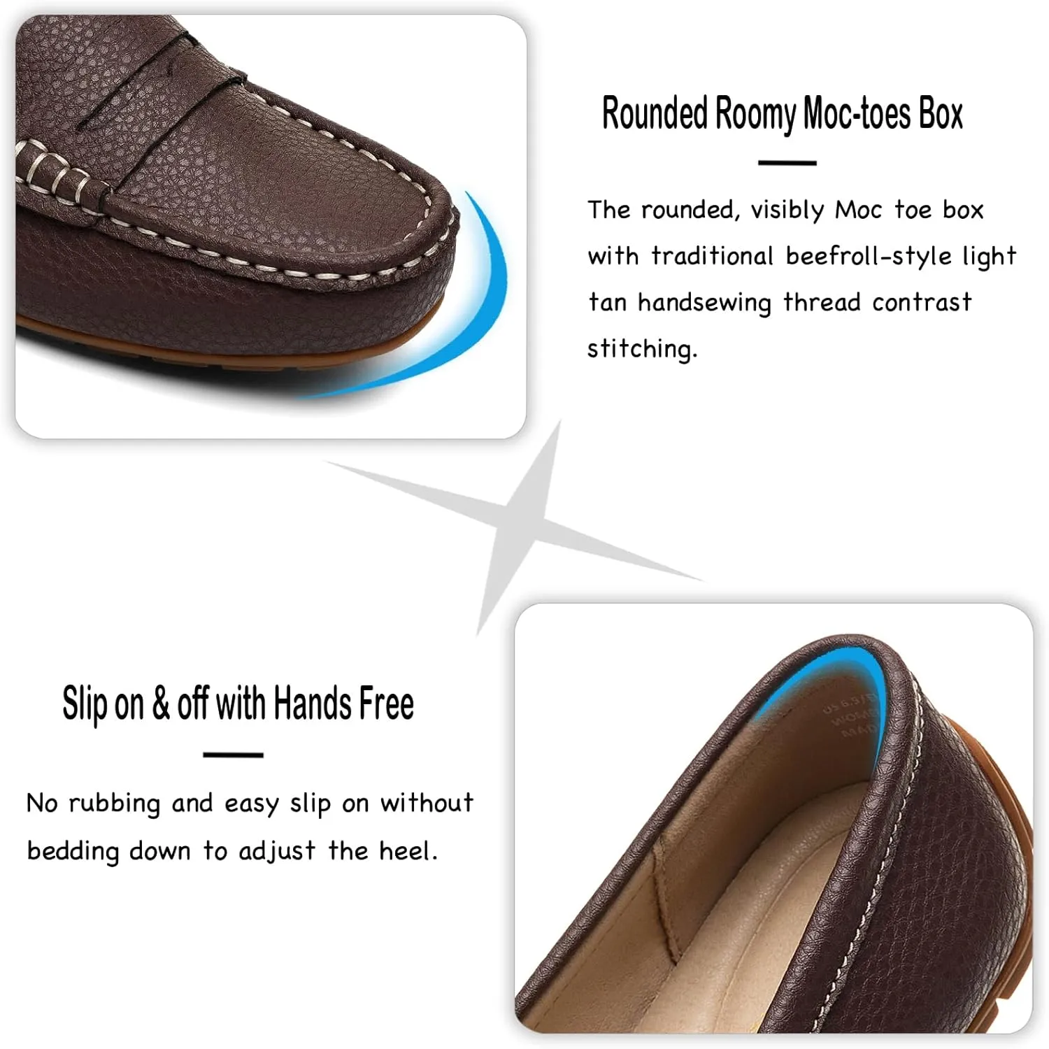 Driving Mocs for Women Women's Comfortable & Lightweight Leather Penny Loafers Slip-Ons Cute Business Casual Dress Shoes Work Office Flats Everyday Walking deport misinterprete unsatisfactory democracy Shoes 