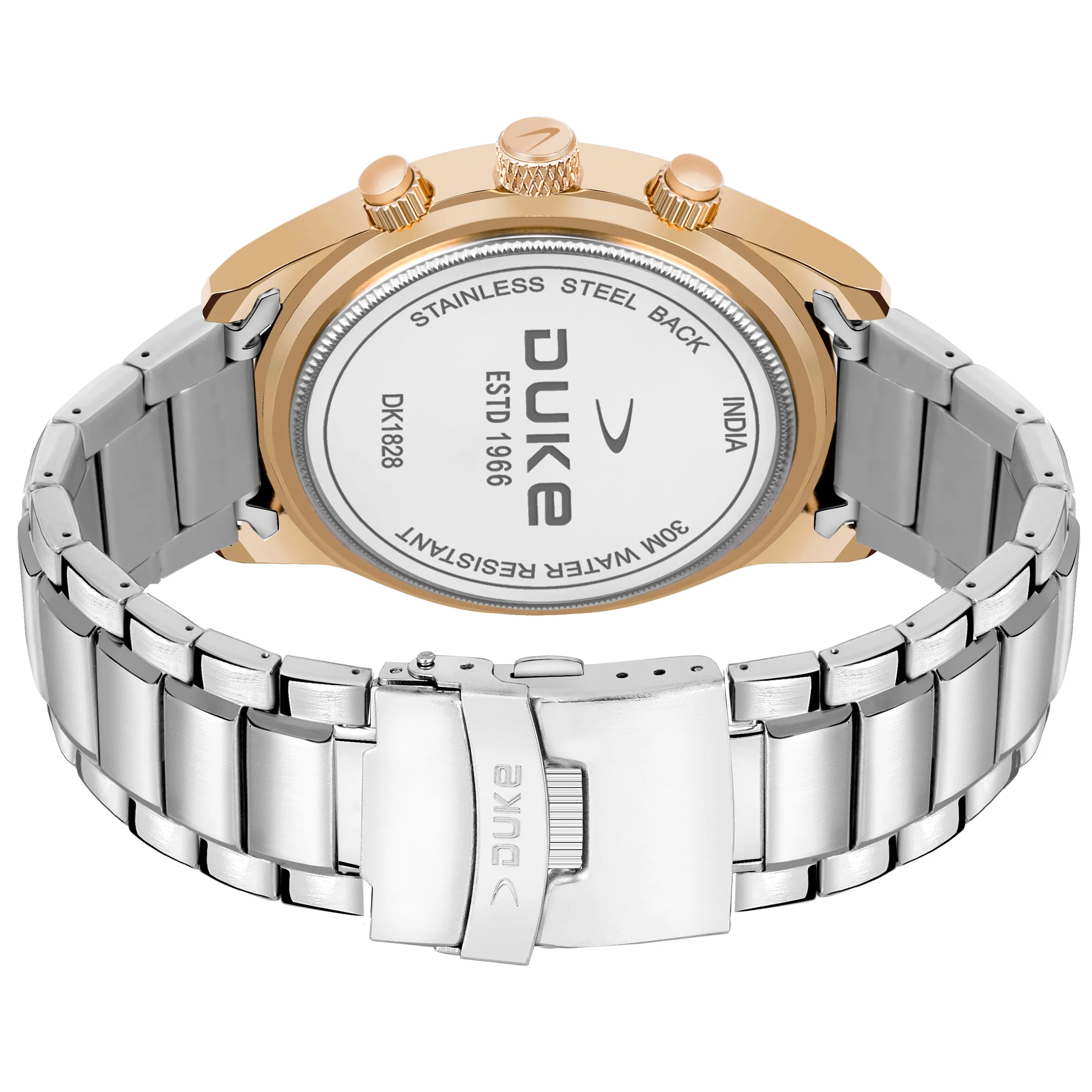 Duke Chronograph Men Watch Stylish Stainless Steel Rose Gold Dial (DK4003CRM02C)