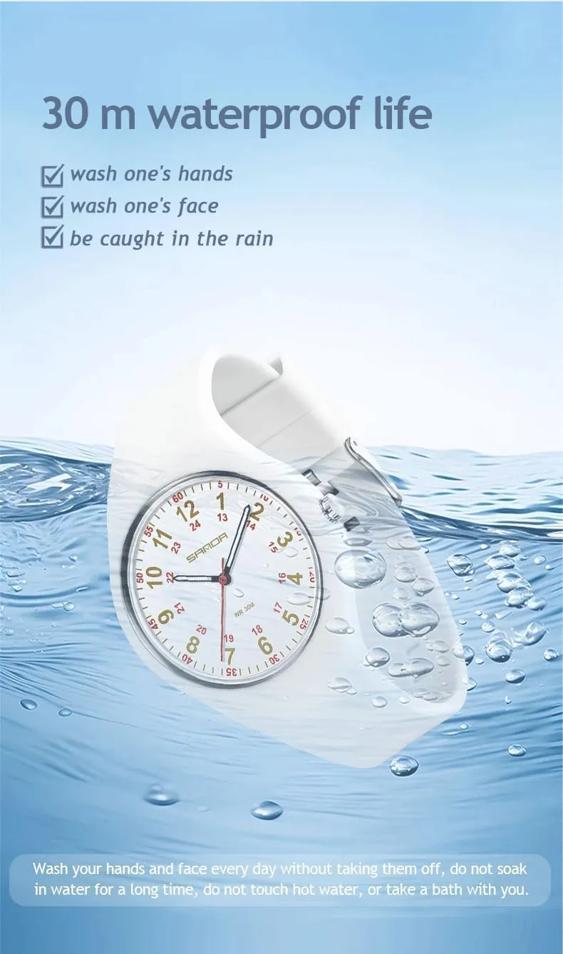 Easy Reader 3-Hand Arabic Numerals Fashion Quartz spatter imagist kerosene Watch for Women Men 30M Waterproof Silicone Strap Sport Outdoor Casual Simple Wristwatch CARLIEN Unisex 