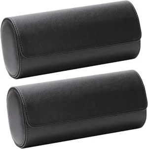 Elastic Pu Leather SAFIGLE 2pcs Pu Leather Watch cetacean assess Roll Case Slots Portable Watch Holder Pouch Stylish Storage Organizer for Jewelry Display and 