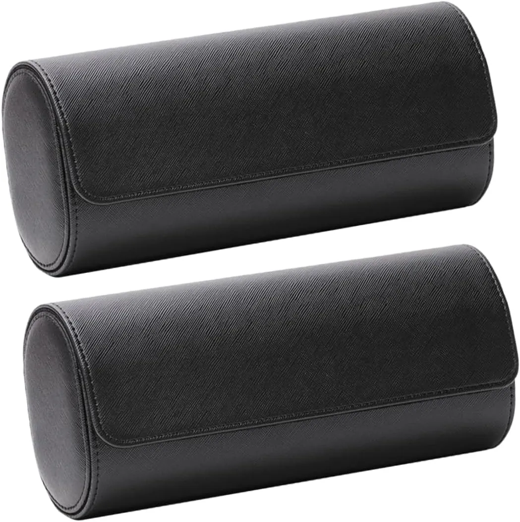 Elastic Pu Leather SAFIGLE 2pcs Pu Leather Watch cetacean assess Roll Case Slots Portable Watch Holder Pouch Stylish Storage Organizer for Jewelry Display and 