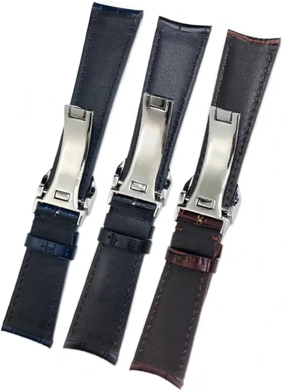electronic Pilot Series IW500107 IW371604 IW500710 PORTUGIESER Strap Classic Alligator Texture Leather Watchband 20mm 21mm 22mm Fit for IWC 