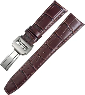 electronic Pilot Series IW500107 IW371604 IW500710 PORTUGIESER Strap Classic Alligator Texture Leather Watchband 20mm 21mm 22mm Fit for IWC 