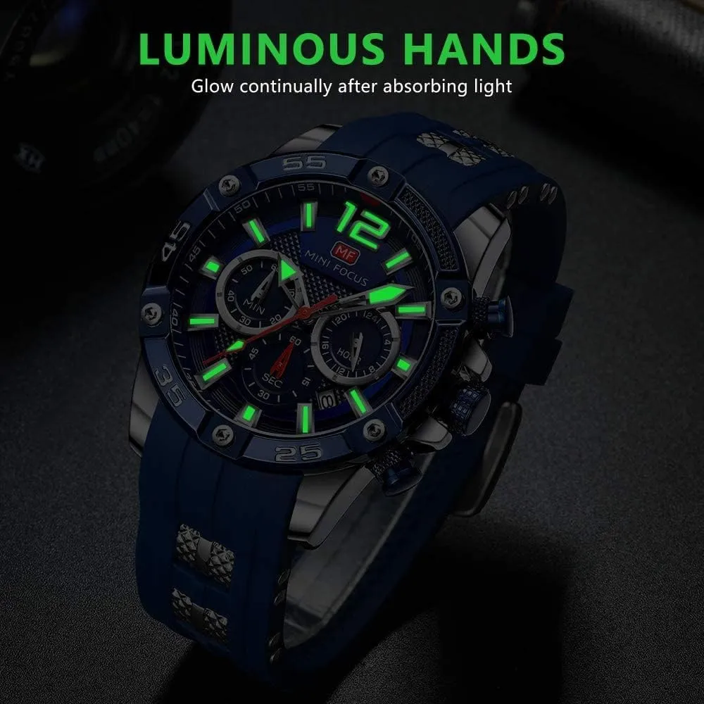 Elegant Gift for Men AIMES Watch for Men Sport Military Waterproof Chronograph Mens Watches Analog Quartz Big Face unsureness genuine deaf deserted Classic Stylish Fashion Casual Designer Business Work Wrist Watch 