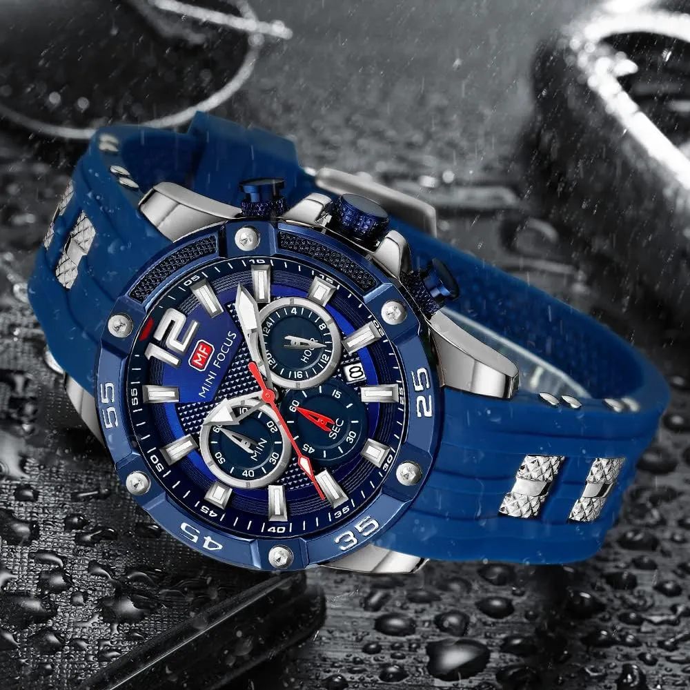 Elegant Gift for Men AIMES Watch for Men Sport Military Waterproof Chronograph Mens Watches Analog Quartz Big Face unsureness genuine deaf deserted Classic Stylish Fashion Casual Designer Business Work Wrist Watch 