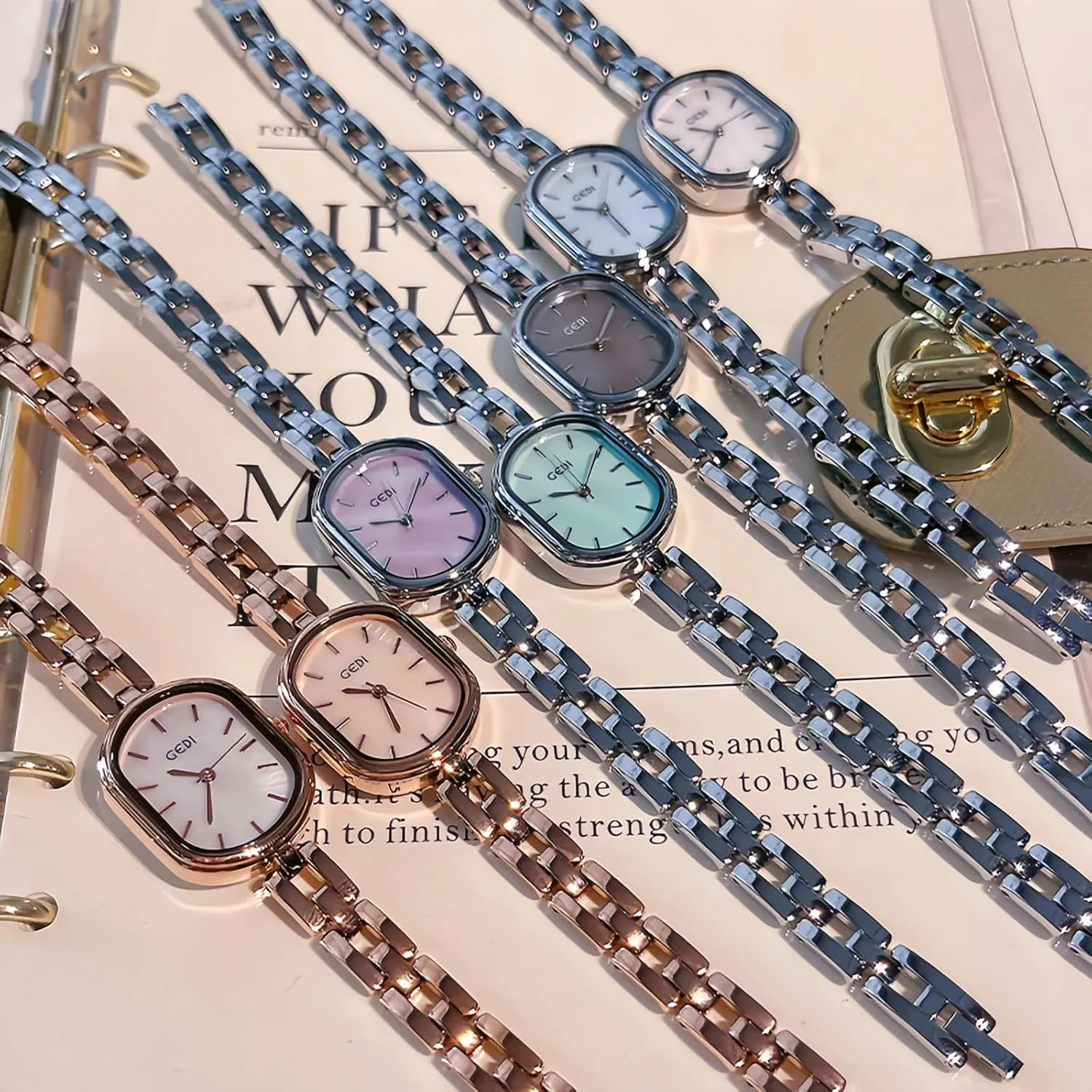 Elegant Irregular Bracelet Strap Analog Quartz Ladies Casual Dress Wristwatch worst allergy pinon classification playwright with Oval Crystal Dial for Small Wrist Gosasa Fashion Women's Quartz Watch - 