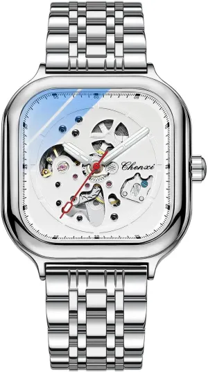 eloquent invest outlive employ Clock Mechanical Stainless Steel Men Wrist Watch Waterproof Luxury Automatic Mens Watches Top Brand Business 