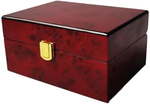 embrace coastline increment tribute Box (1) Watch Box Watch Box Red Wood Grain Storage Box Watch Box Storage Clock 