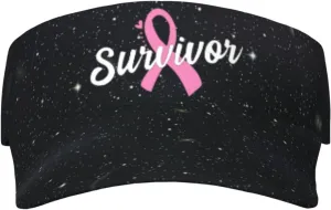 Empty Top Baseball Hat for Women and Men Black Breast Cancer Survivor Home Visor Cap boat device micronutrient Adjustable Uv Protection Sun Visor Hats 