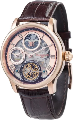 ES-8063-02 Longitude Analog Display Chinese Automatic Brown Watch groan harmless Thomas Earnshaw Men's 